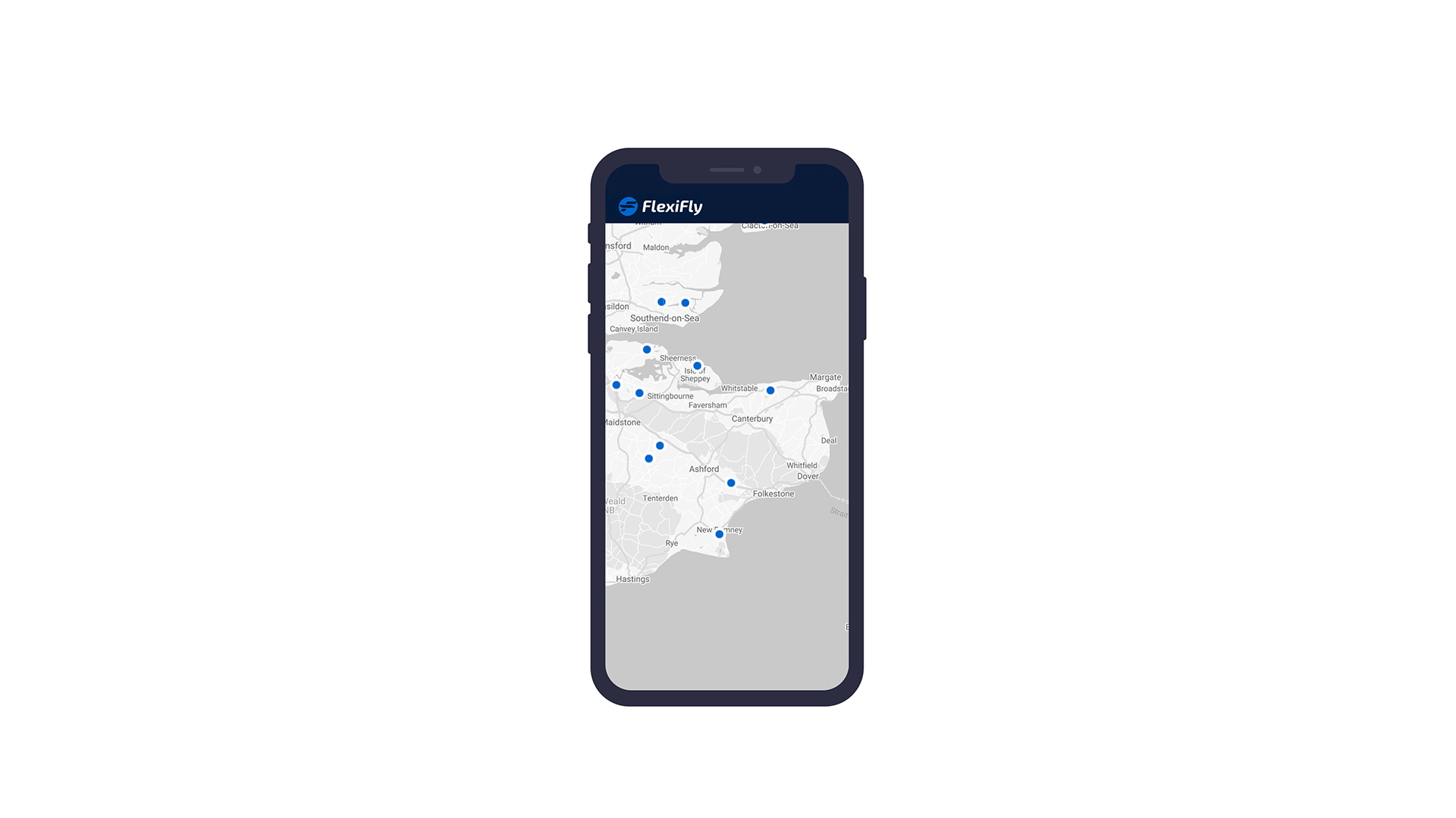 Destination picker for mobile app