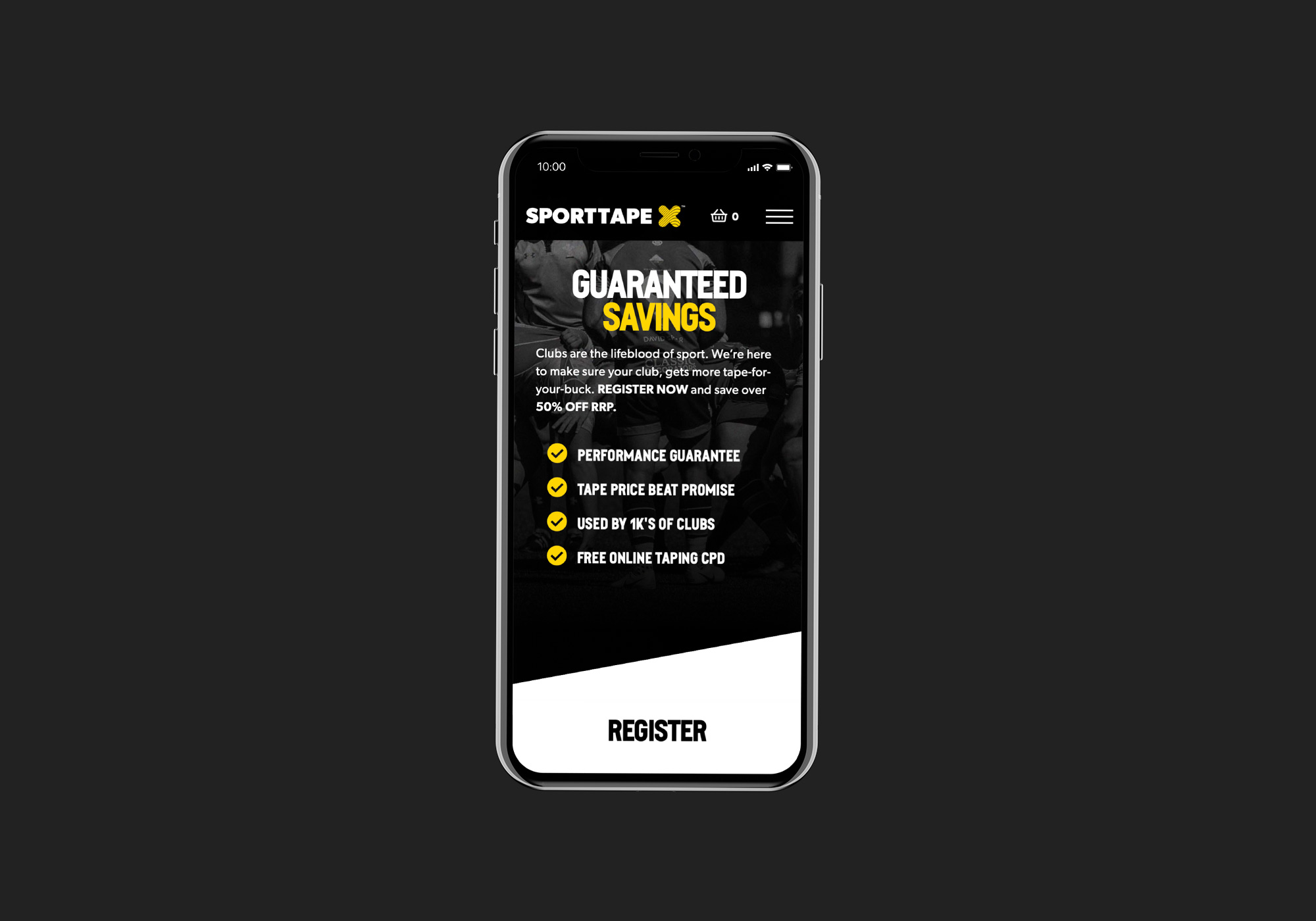 Sporttape Website design